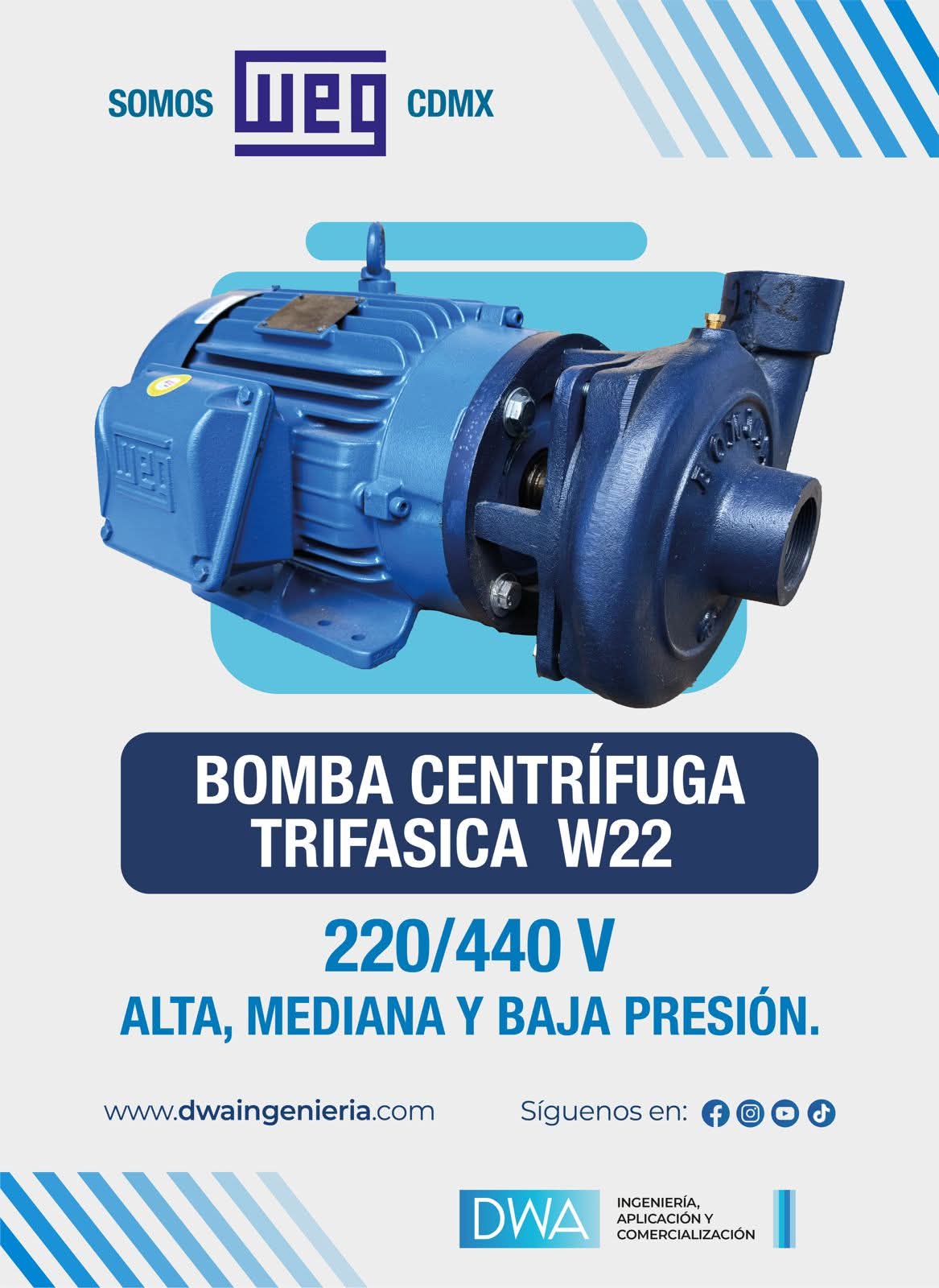 Bomba centrífuga trifásica W22